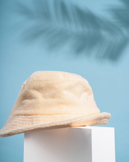 Toweling bucket hat